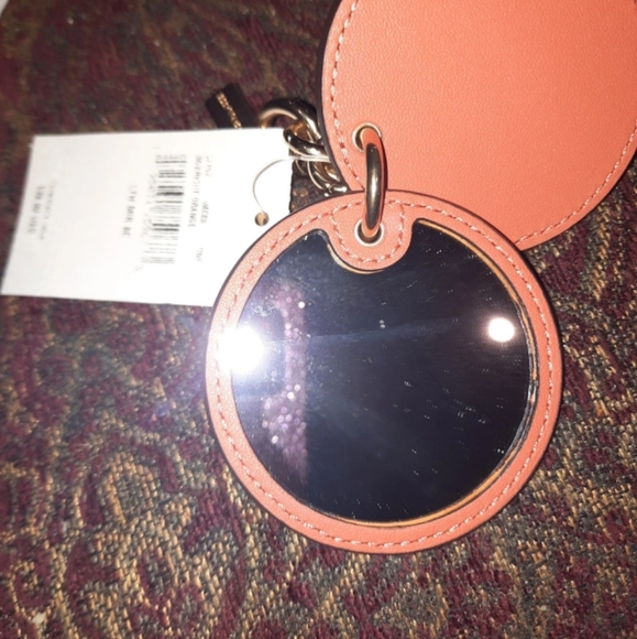 NWOT COACH HIDDEN MIRROR BAG CHARM 🔑 KEYFOB KEY CHAIN - Picture 2 of 2